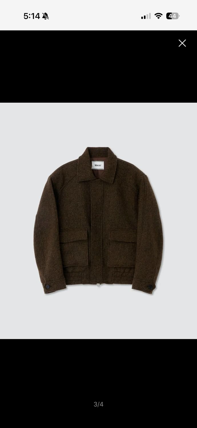 키네토 더블 포켓 블루종 자켓 브라운 L 상품이미지2