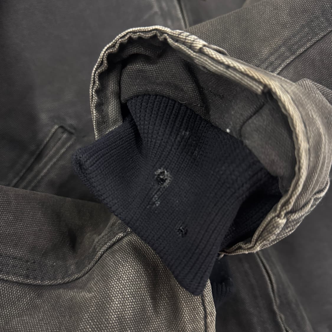 칼하트 OG J141 blk 쉐르파 페이딩 덕액티브 시에라 후드 워크자켓 상품이미지5