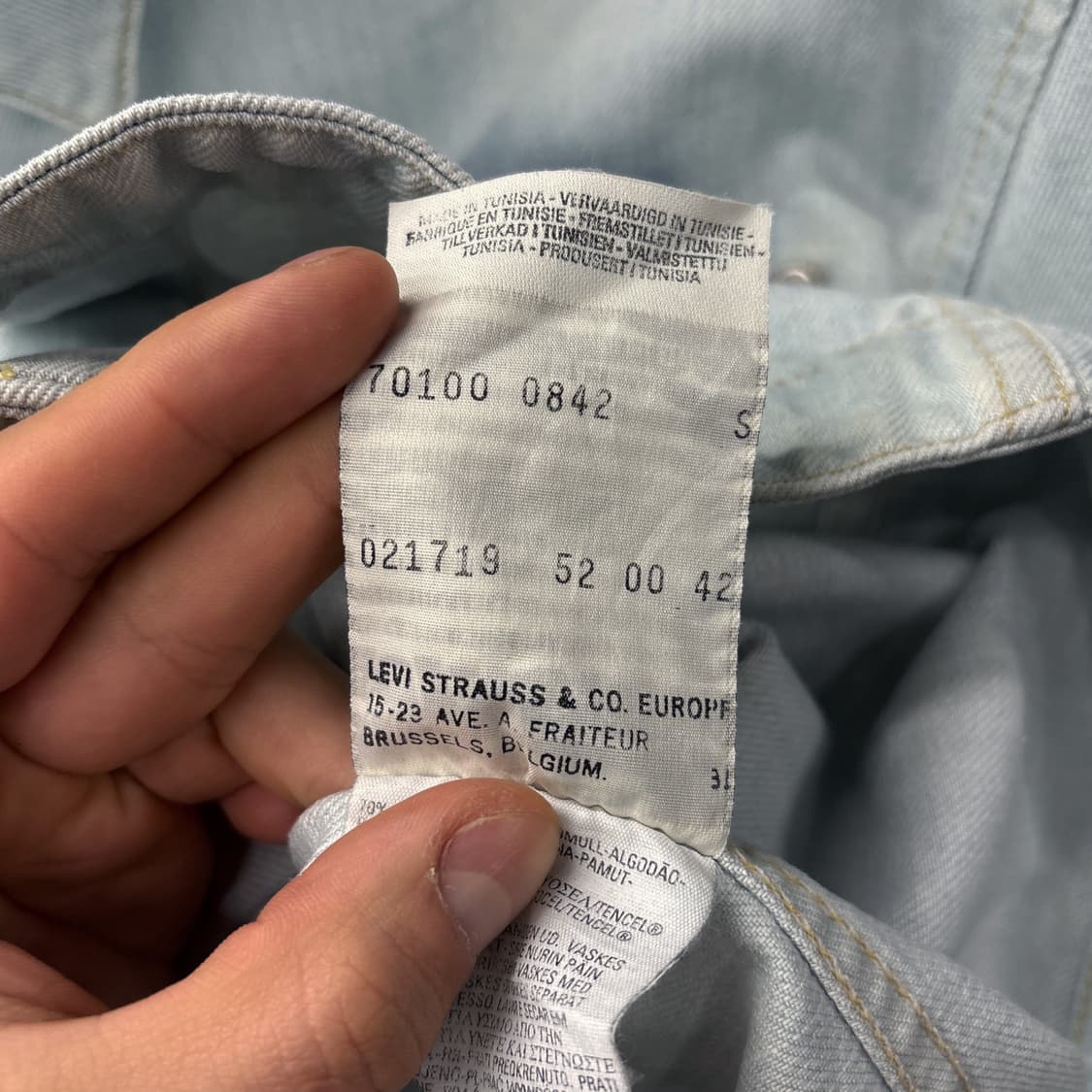 00s 리바이스 엔지니어드진 3D쉐이딩 워싱 데님 자켓 N1060 상품이미지8