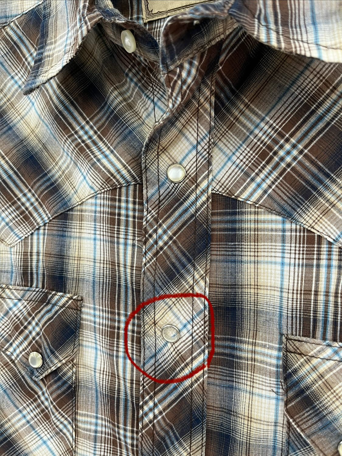 랭글러 웨스턴 체크 반팔 셔츠 상품이미지10