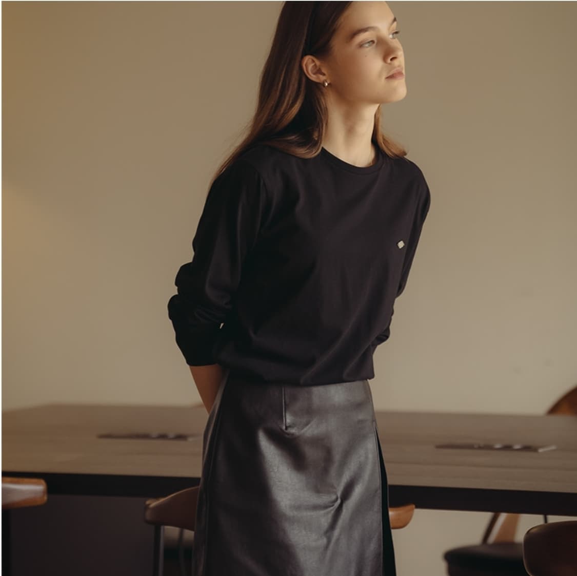 [새상품] 틸아이다이 실켓 코튼 롱슬리브 s 상품이미지4