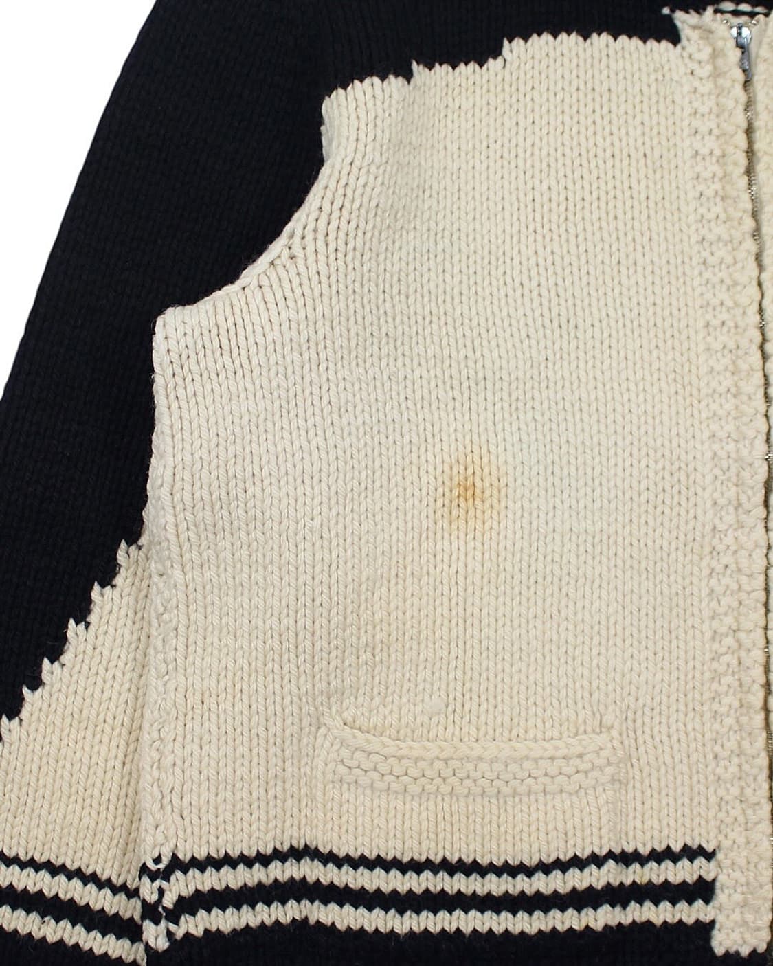 1960s 울 코위찬 집업 스웨터 럭비 빈티지 캐나다 상품이미지7