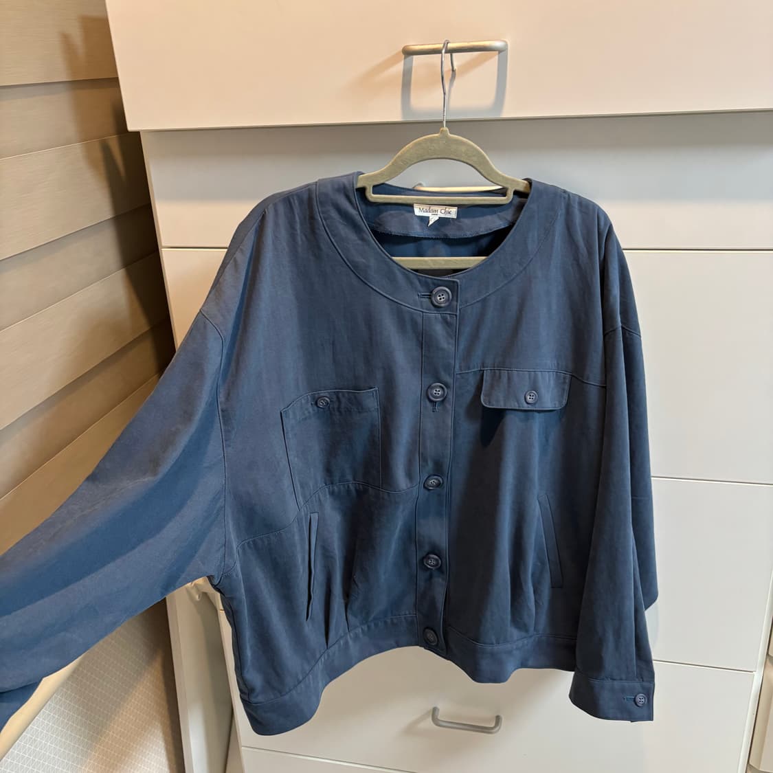 빈티지 미드나잇 블루 라운드넥 자켓 상품이미지3