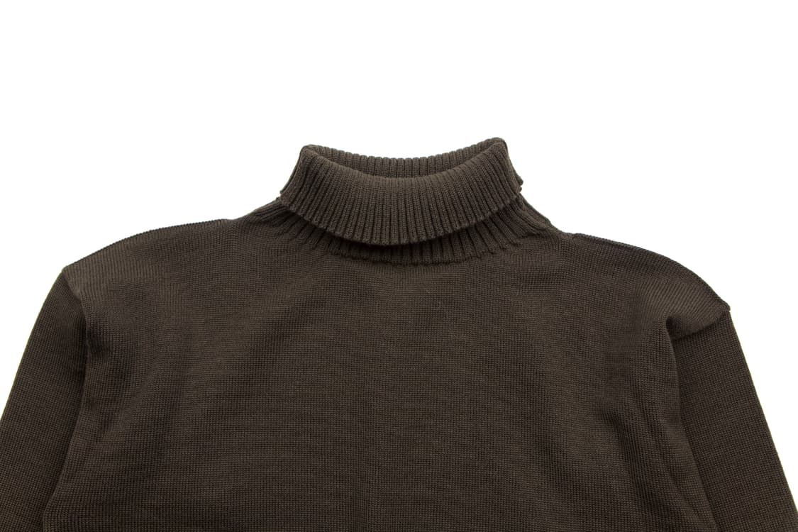 Andersen-Andersen 씨맨 터틀넥 니트 헌팅 그린 상품이미지3