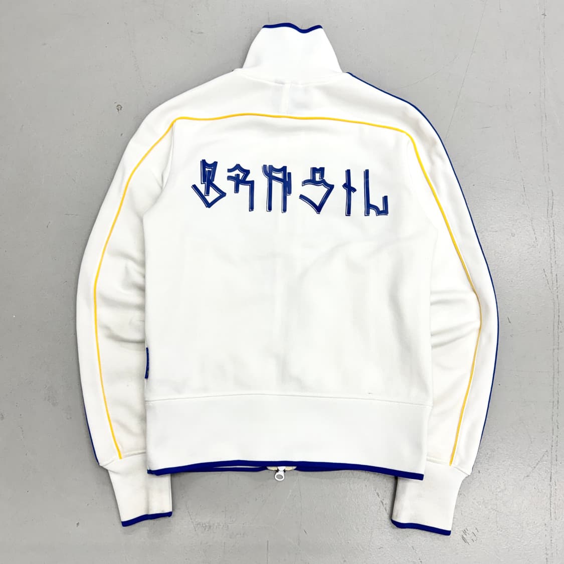 나이키 브라질 블록코어 화이트 트랙탑 크롭 져지 상품이미지3