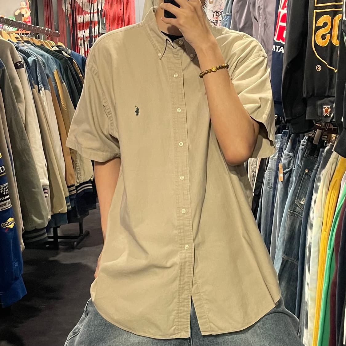 [IM] Polo 폴로 베이지 반팔셔츠 상품이미지2