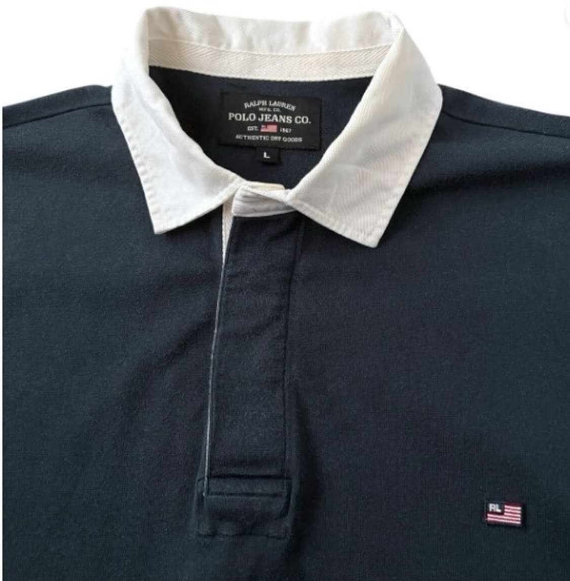 90s 폴로진 RL 럭비 셔츠 L 상품이미지6