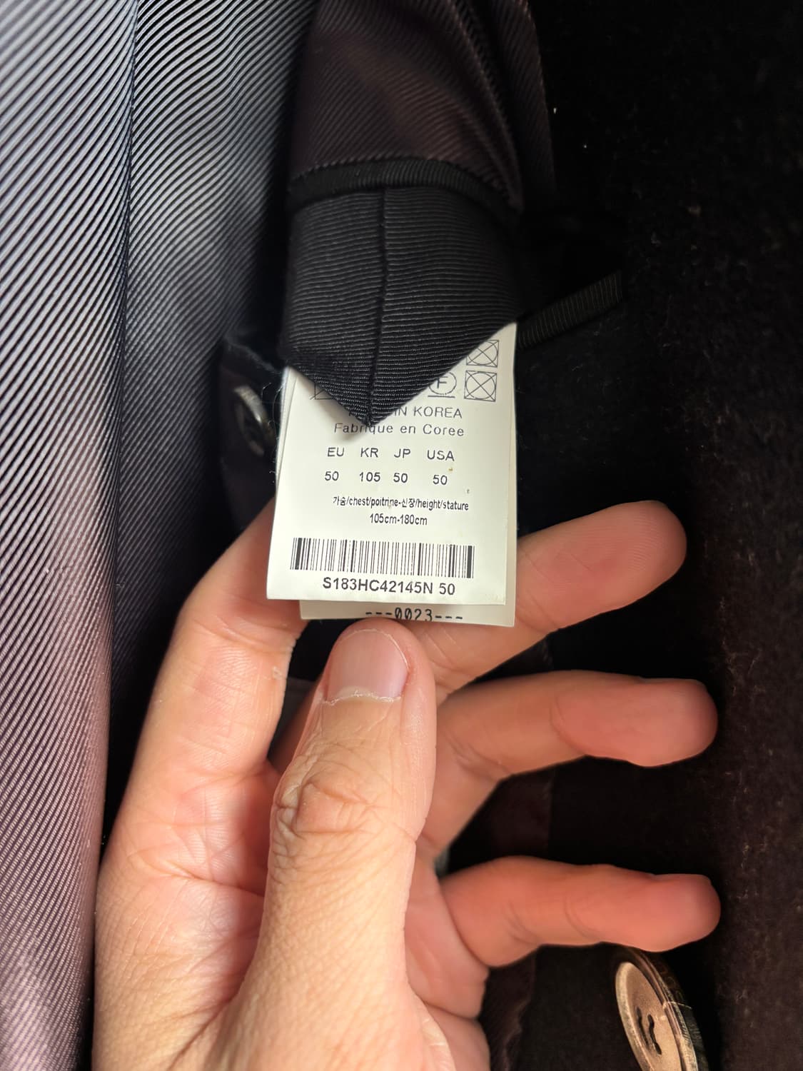 솔리드옴므 캐시미어 롱코트 / 50 size 상품이미지3