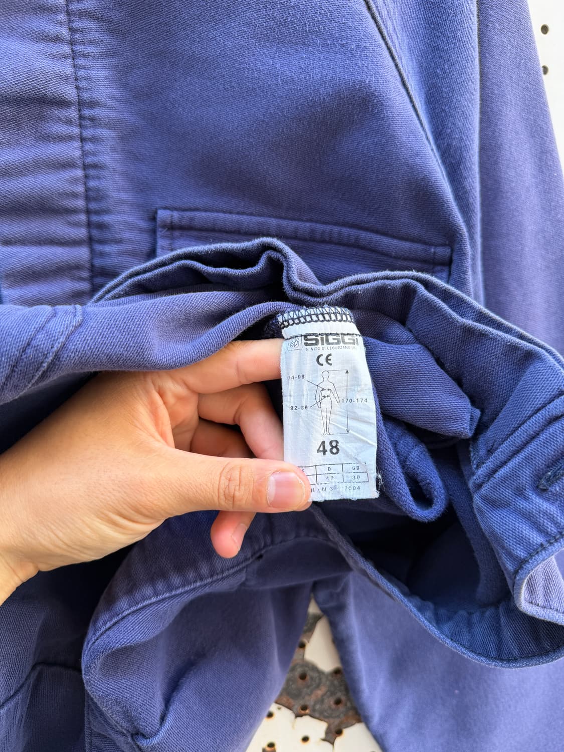 90s SIGGI FADED PURPLE MOLESKIN 몰스킨 워크자켓 상품이미지7