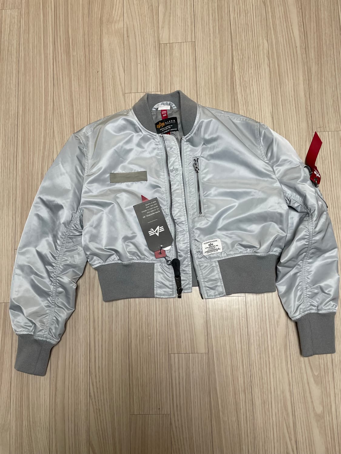 새상품) 알파인더스트리 L-2B 크롭드 젠 II 라이트 그레이 S/P 상품이미지3