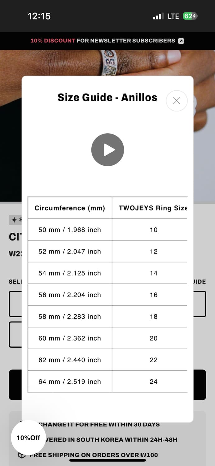 Twojeys 카우보이시티 반지 상품이미지6