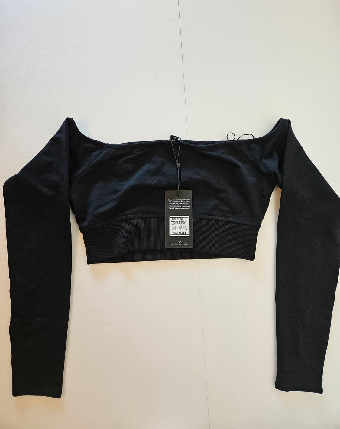 [새제품] 트루 릴리젼 오프숄더 롱슬리브 크롭탑 상품이미지7