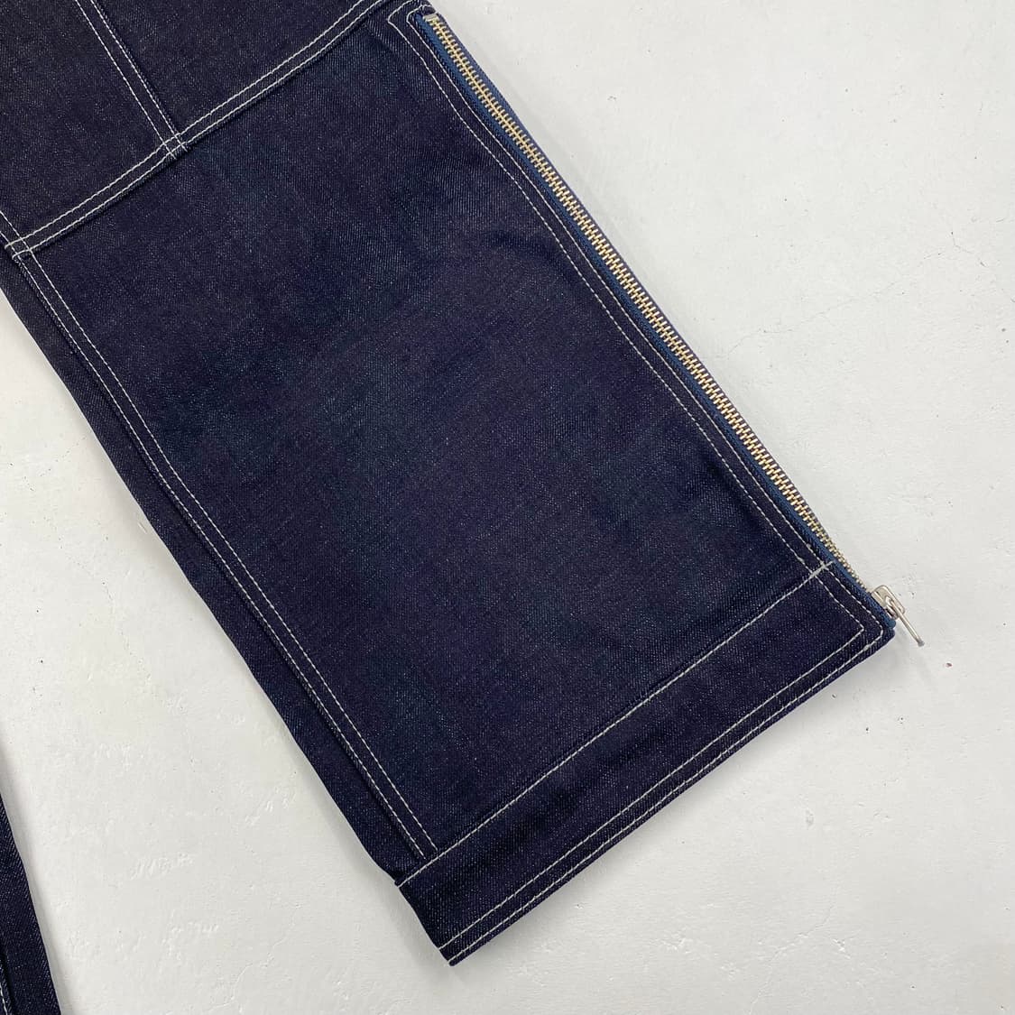 앤더슨벨 ADSB 지퍼 와이드 인디고 레그 진 (32) 상품이미지5