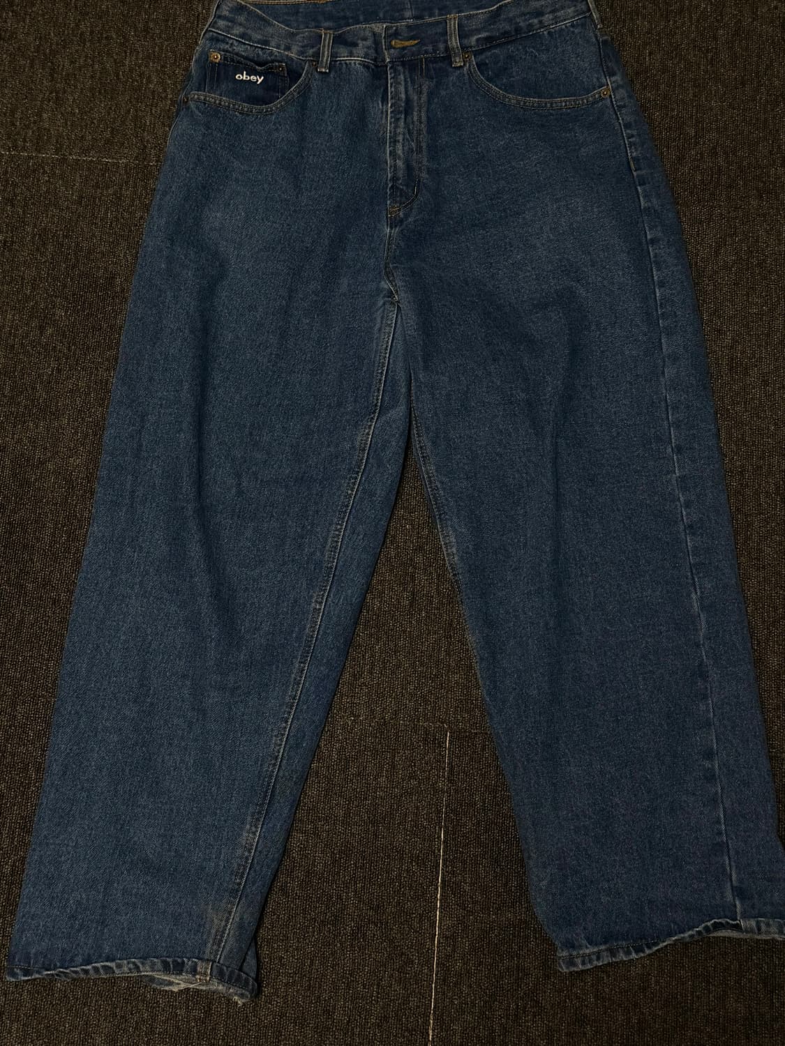 [34] 오베이 중청 데님 배기핏 상품이미지2