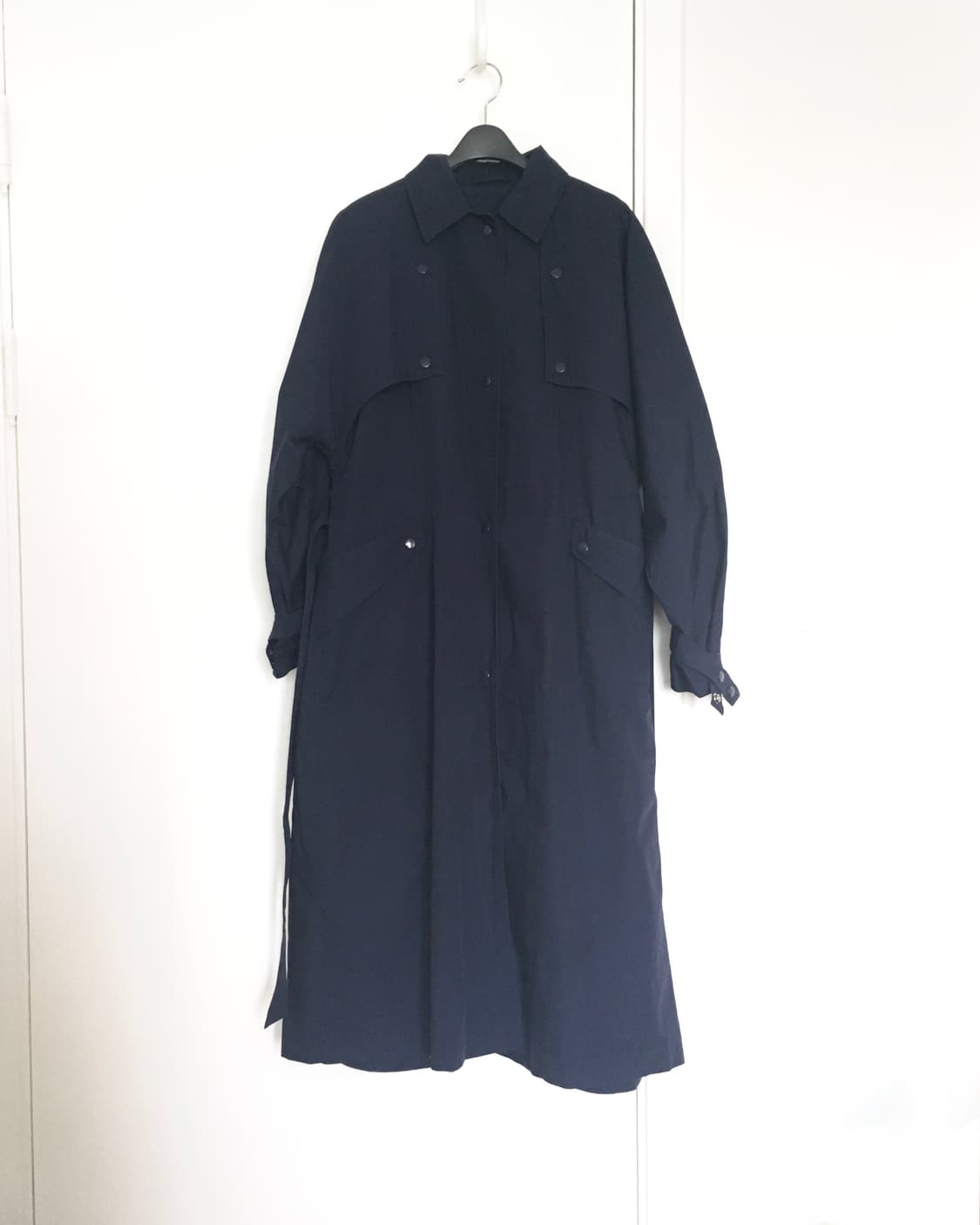 Navy Snap Trench 상품이미지2