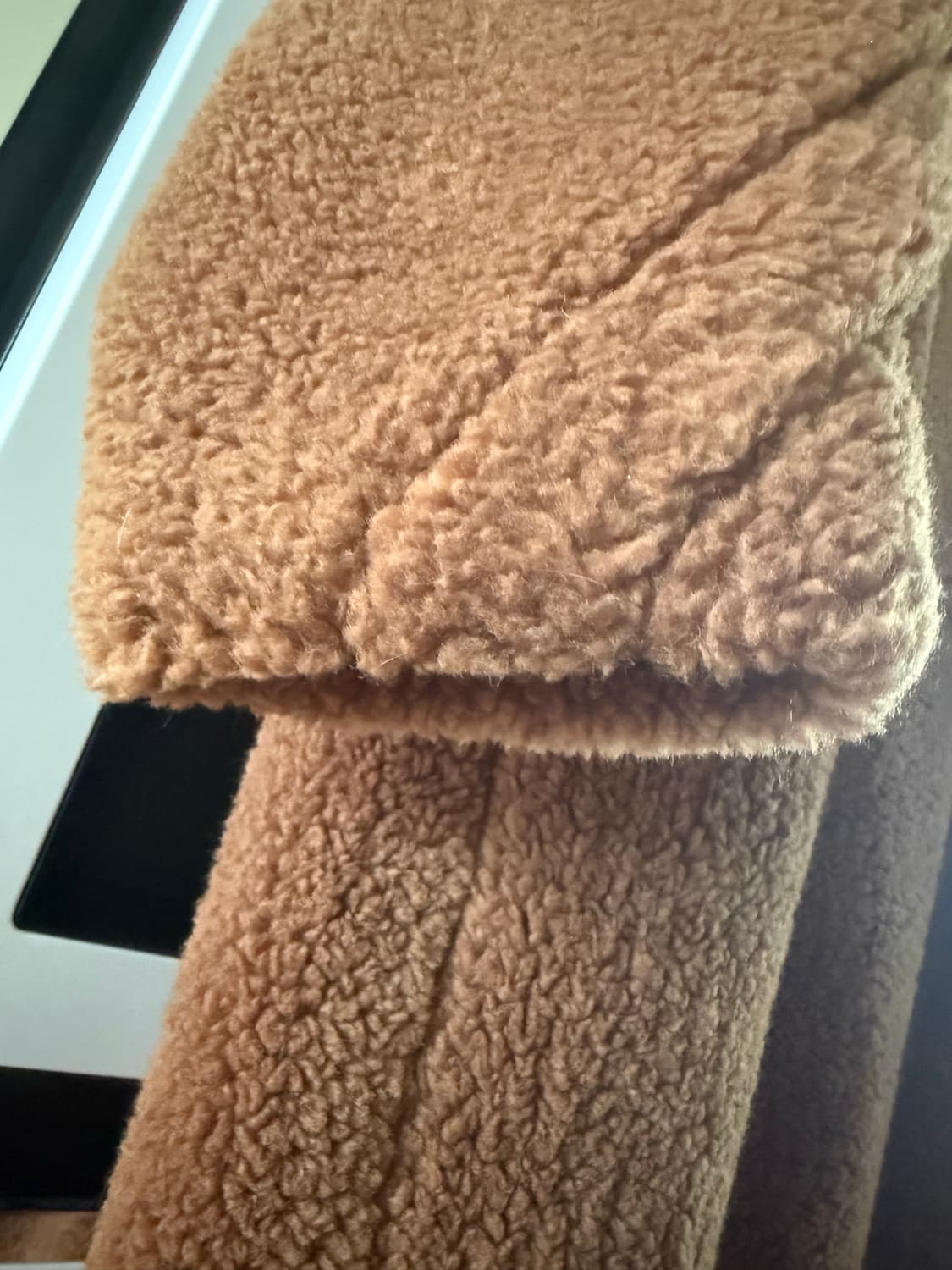 셀렉티즘 테디베어 롱코트 브라운 고급버전 66-77 상품이미지8