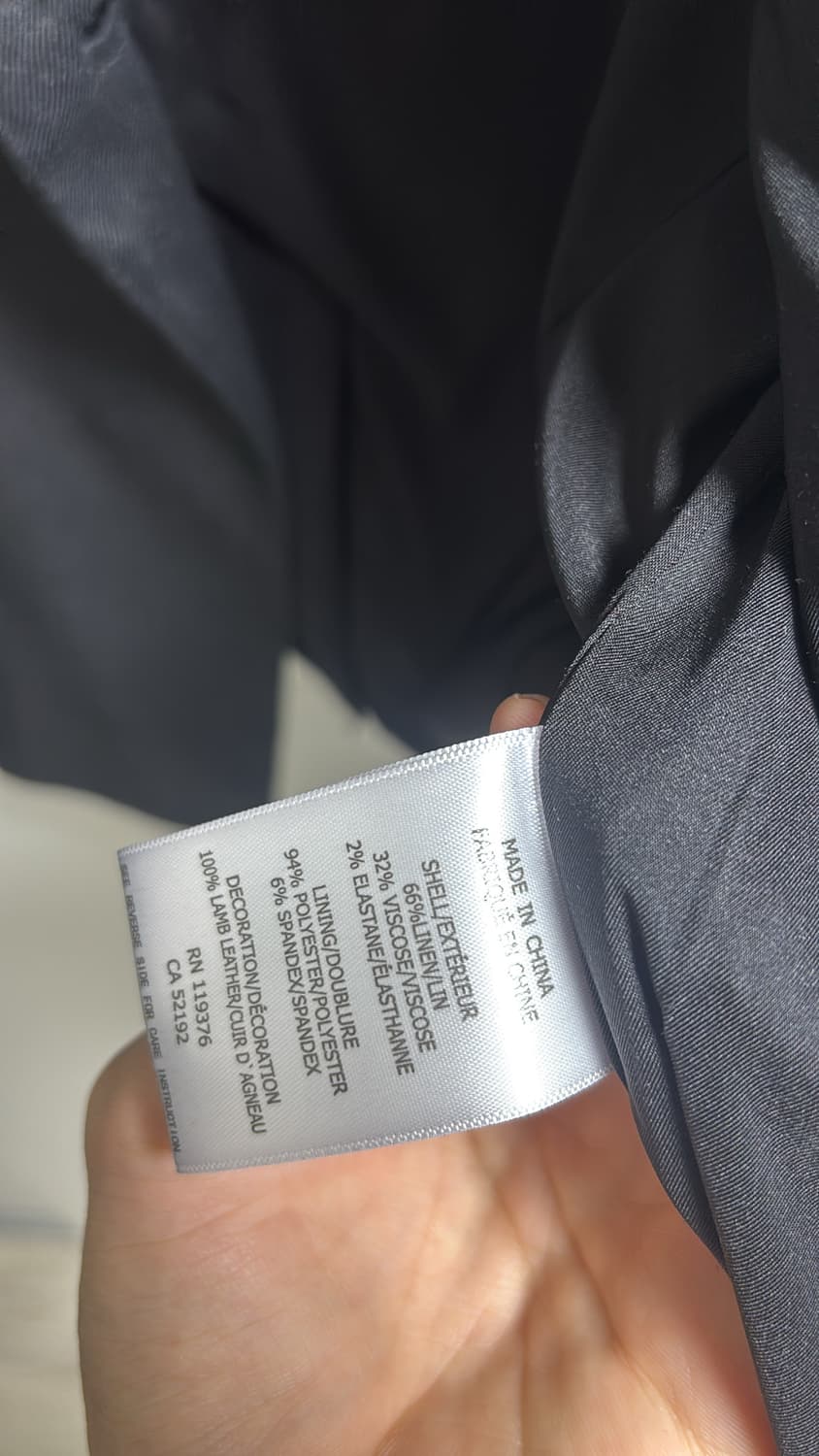 헬무트랭 레더카라 왁스코팅 블레이저 6사이즈 상품이미지8