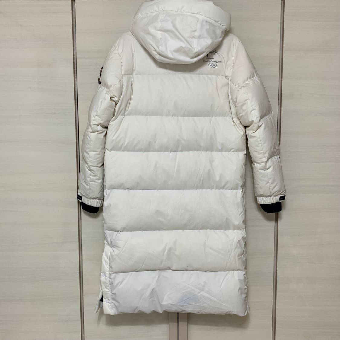 노스페이스 평창동계올림픽 화이트 롱패딩 오리털 M 95 상품이미지2