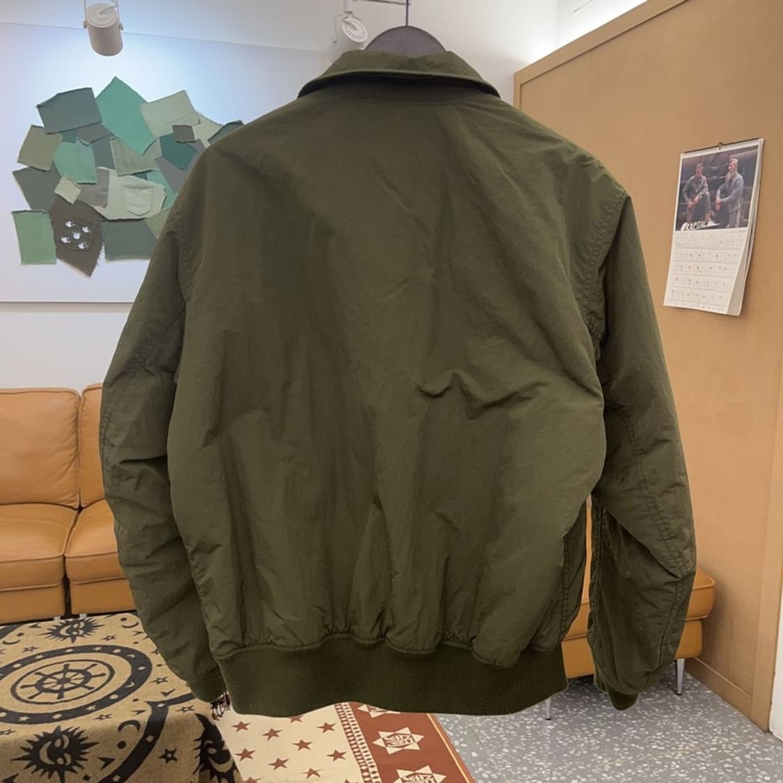 유니클로 X JW앤더슨 말차카키 블루종 항공점퍼 자켓 L C08558 상품이미지4