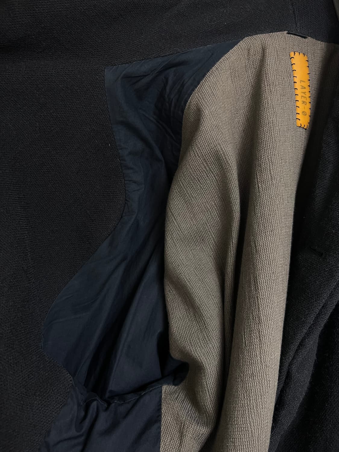 layer 0 wool coat 레이어 제로 울 코트 50sz 상품이미지5