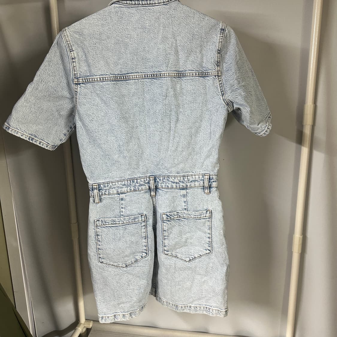 망고 데님 셔츠 스커트 상품이미지3