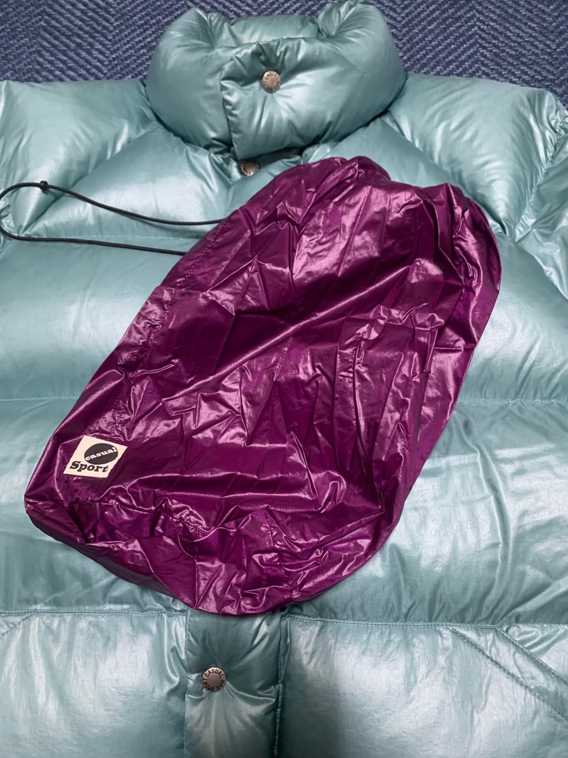 헤리티지플로스 패딩 L 오션블루 상품이미지3