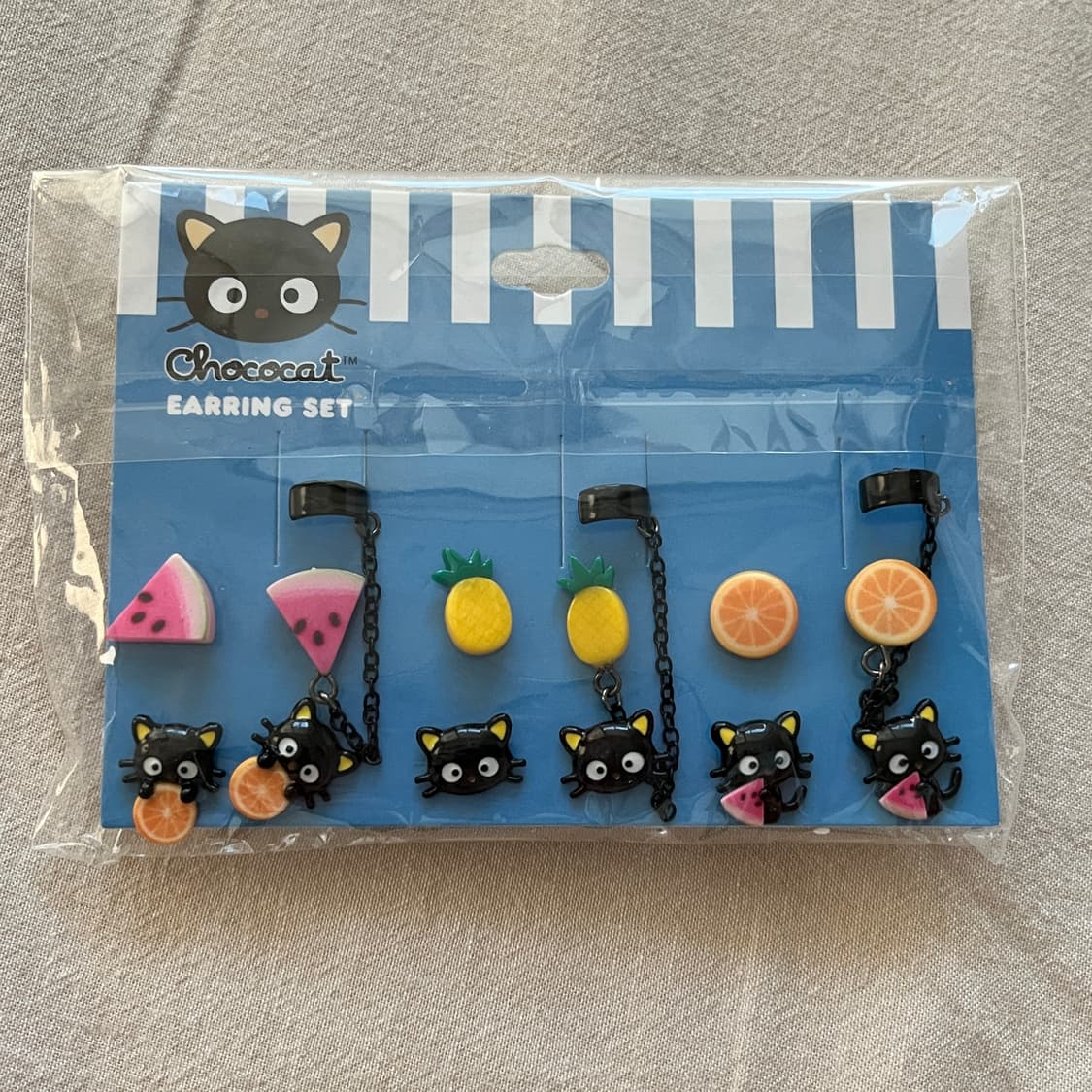 산리오 초코캣 귀걸이 이어커프 세트 상품이미지1