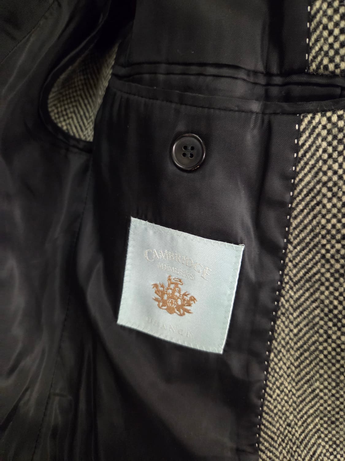 캠브리지 멤버스 남성 헤링본 코트 상품이미지3