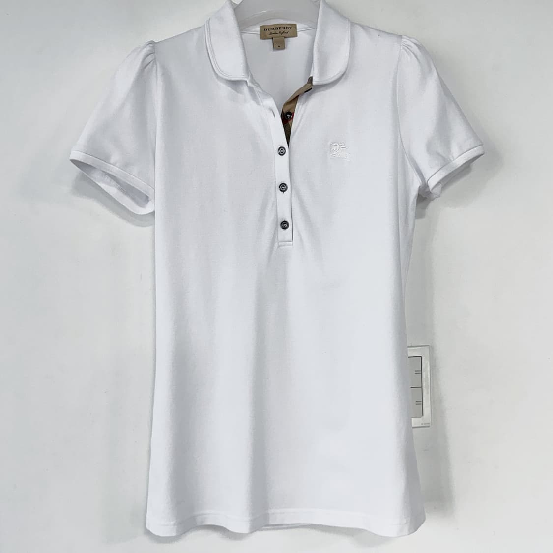 버버리 퍼프 슬리브 폴로 셔츠 상품이미지2