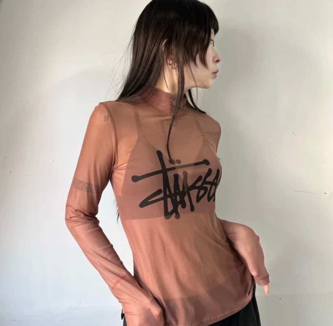 스투시 시스루 롱슬리브 S 상품이미지1