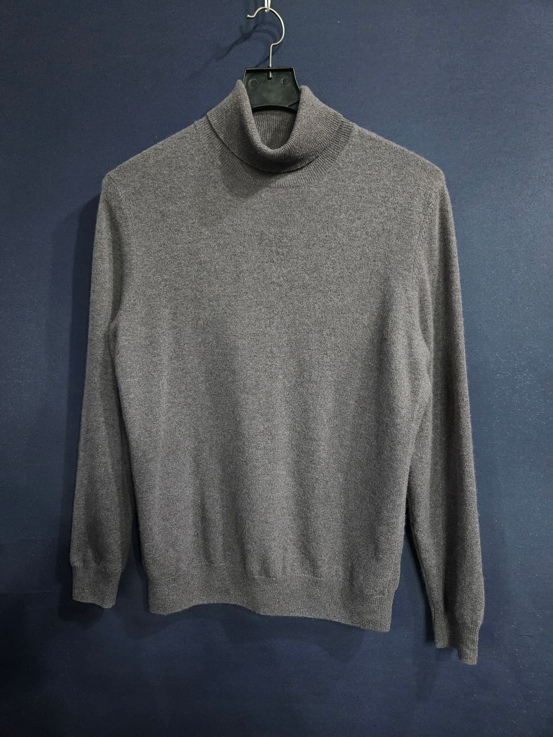 LVDIAVINE 멜란지 퍼플 남성 100 캐시미어 100% 터틀넥  상품이미지1