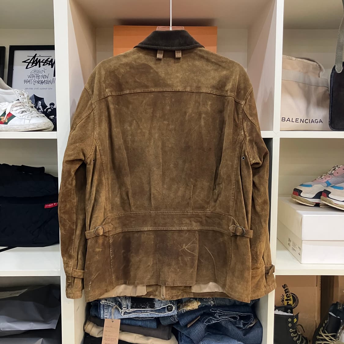 폴로 랄프로렌 스웨이드 송아지가죽 헌팅 자켓 L 상품이미지3