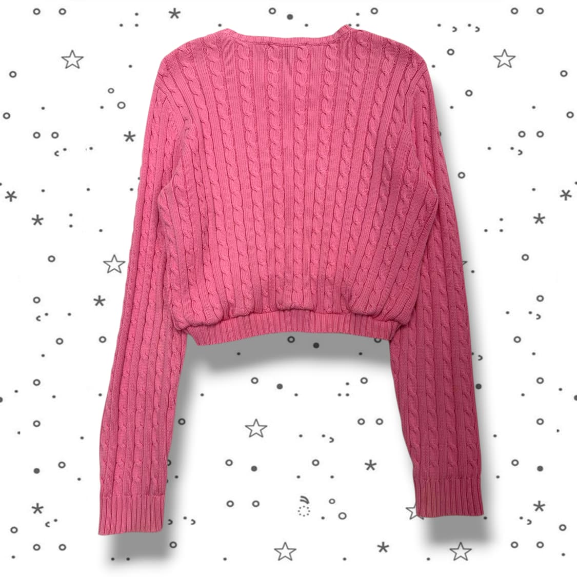 M POLO 폴로 로렌 핑크 케이블 니트 상품이미지4