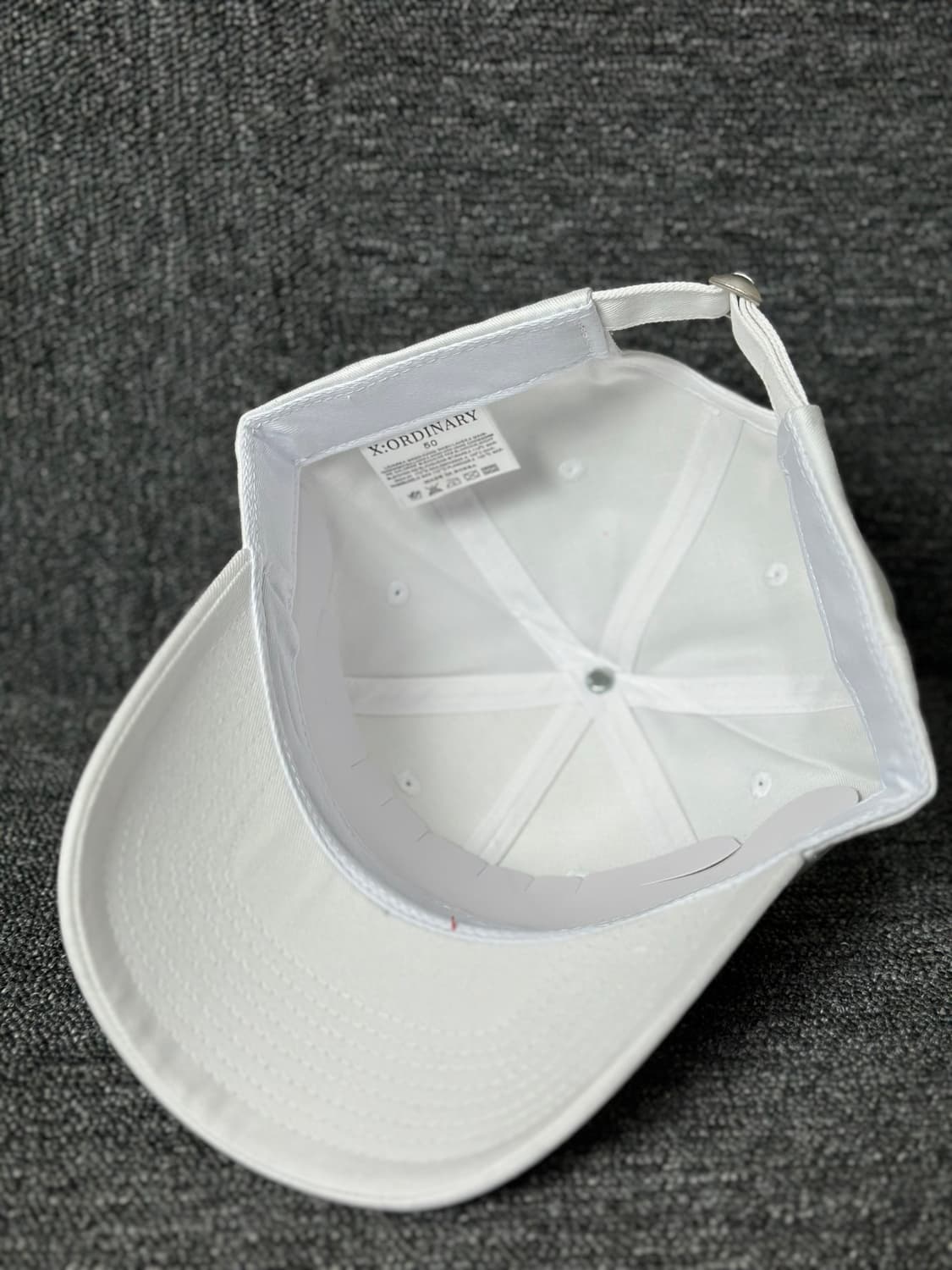 X:ORDINARY 화이트 볼캡 상품이미지4