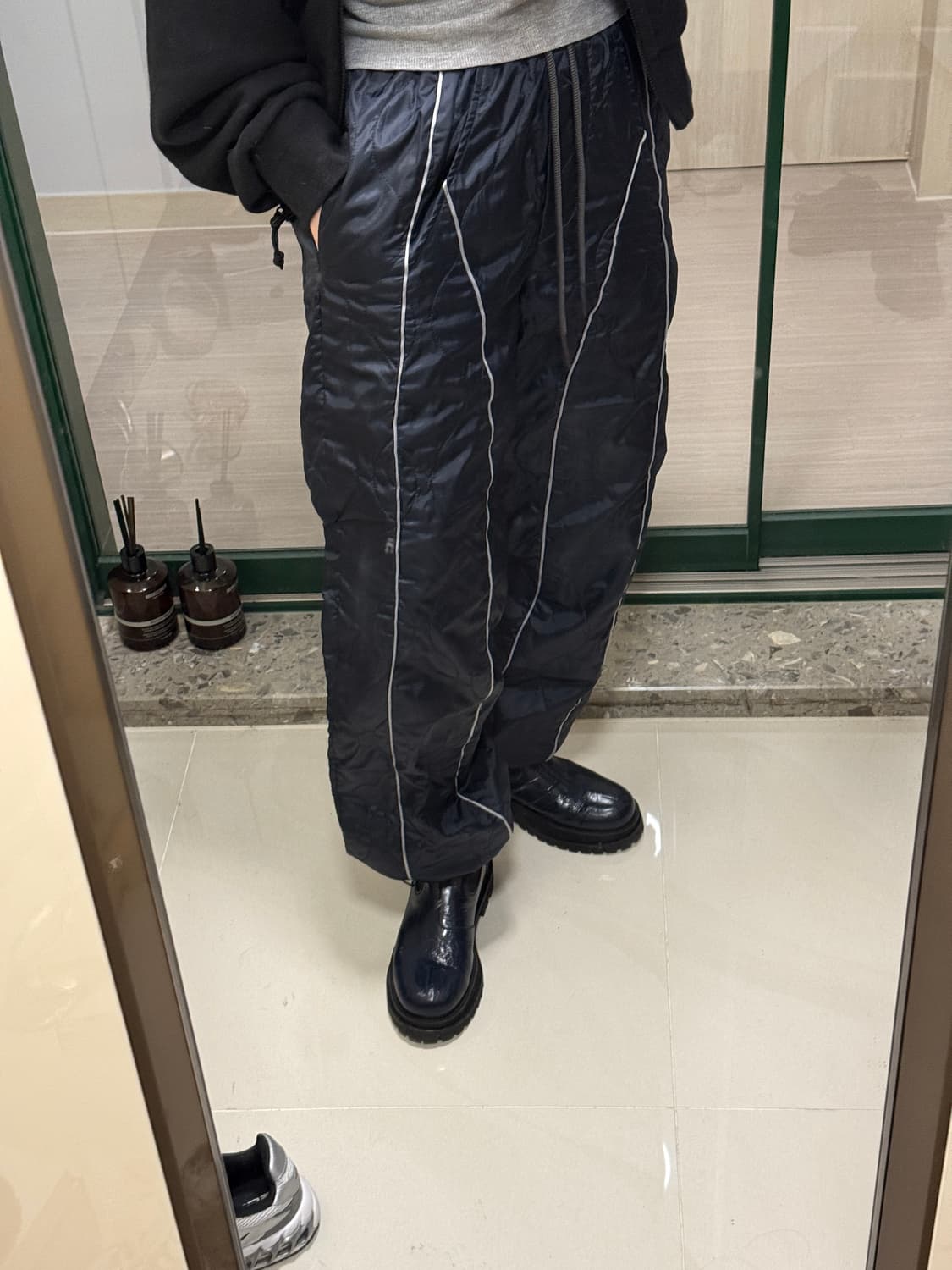 더일마 하비에르 퀼팅 팬츠 (진네이비) 상품이미지5