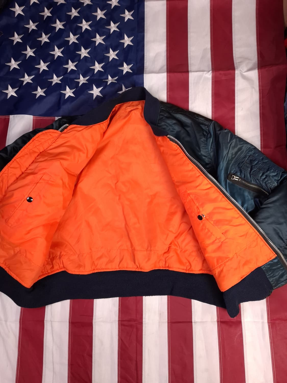 오리지날 미국제조 콜린스사 미공군  MA-1 항공점퍼 상품이미지8