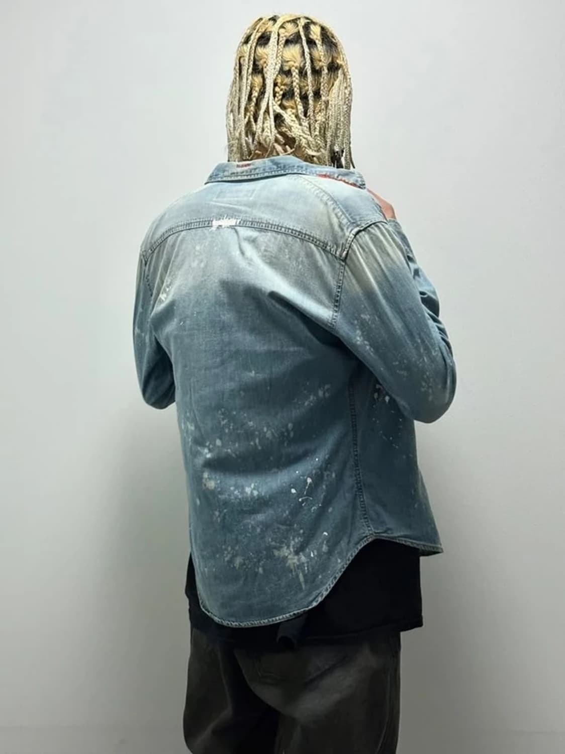 디스퀘어드2 00s 페인팅 데님 웨스턴 셔츠 PN5190 상품이미지2