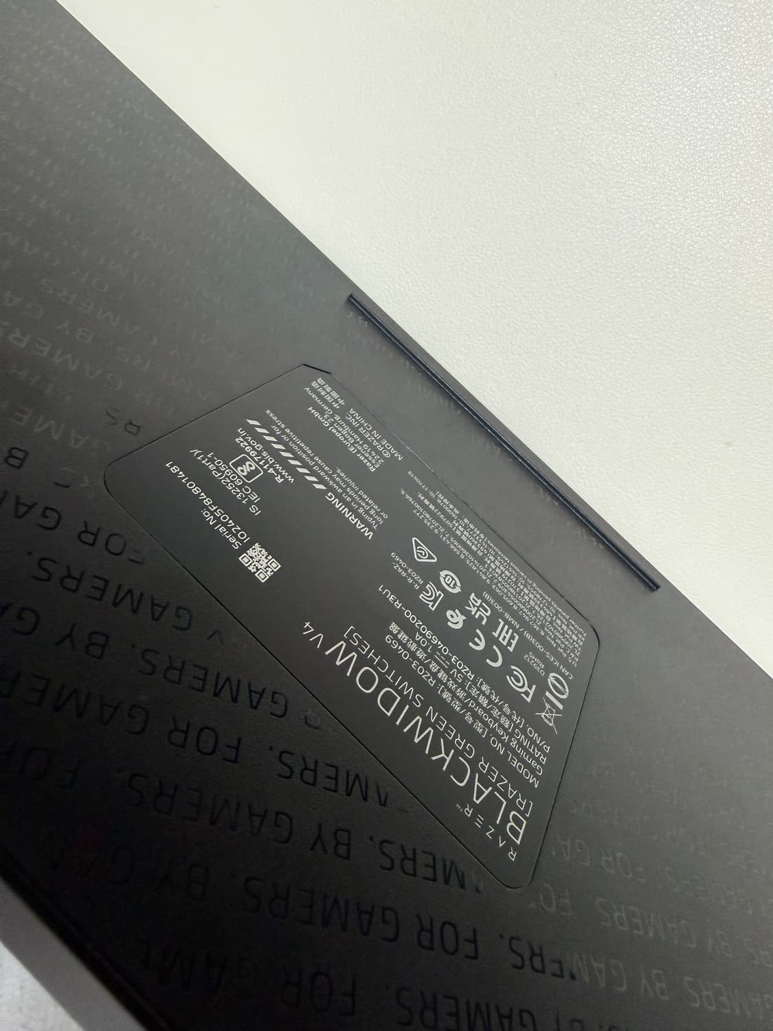 레이저 BlackWidow V4 블랙 색상 유선 키보드 블랙 거의새거 상품이미지6