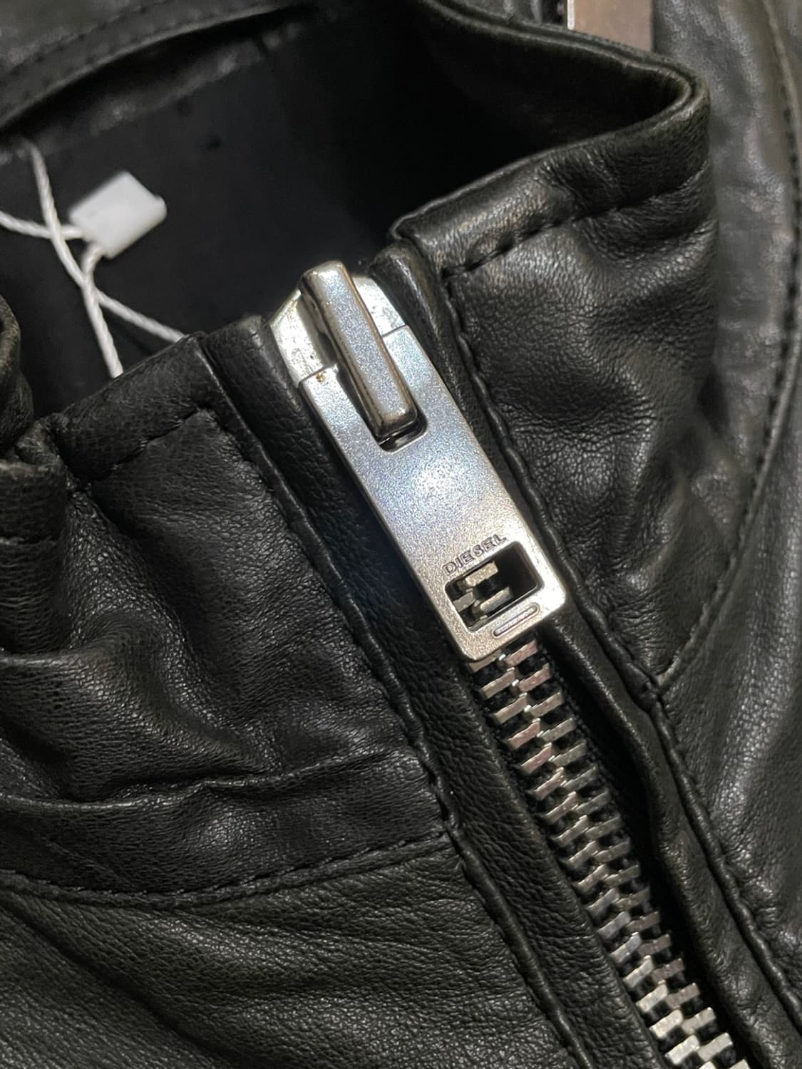 디젤 레더 믹스 봄버 자켓 상품이미지5