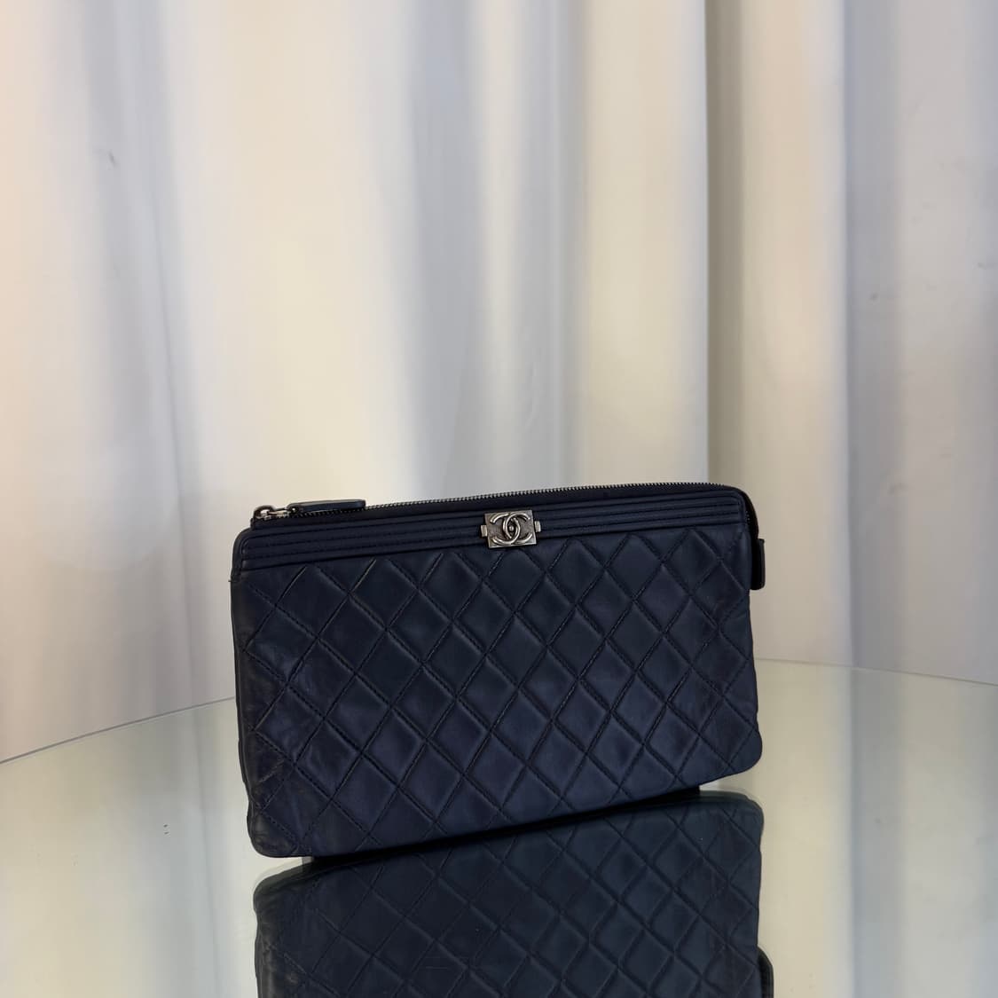 샤넬 램스킨 보이 더블 지퍼 파우치   상품이미지2