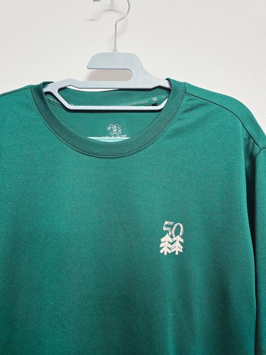 코오롱 50주년 기념 반팔 티셔츠 그린100 상품이미지2