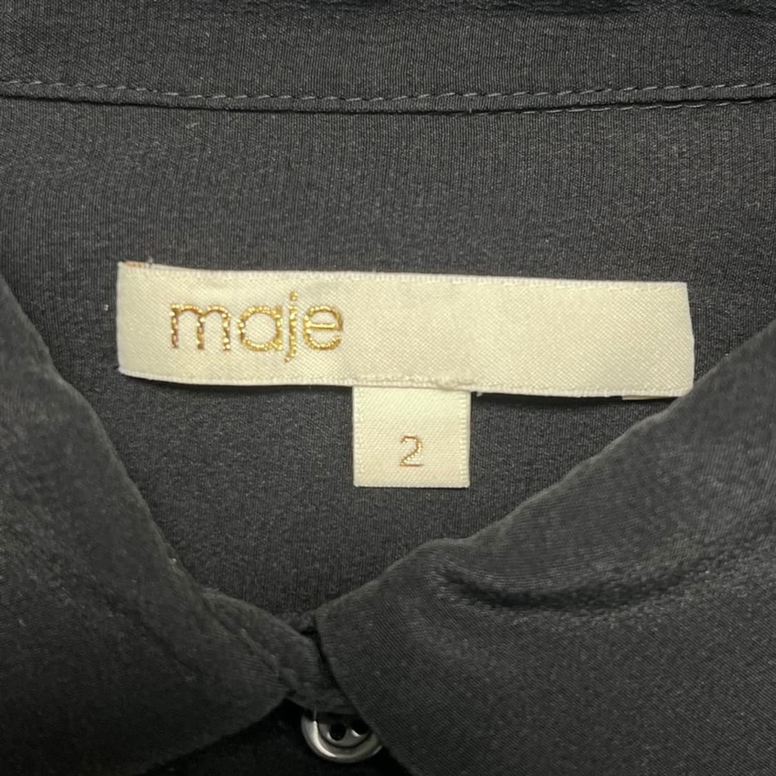  MAJE 블라우스 블랙 2 상품이미지3