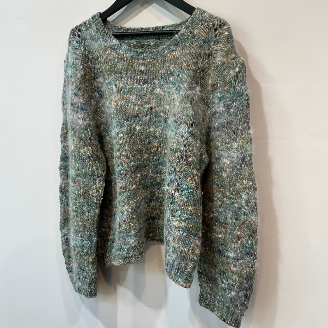 히피 컬러믹스 크롭 니트 상품이미지5