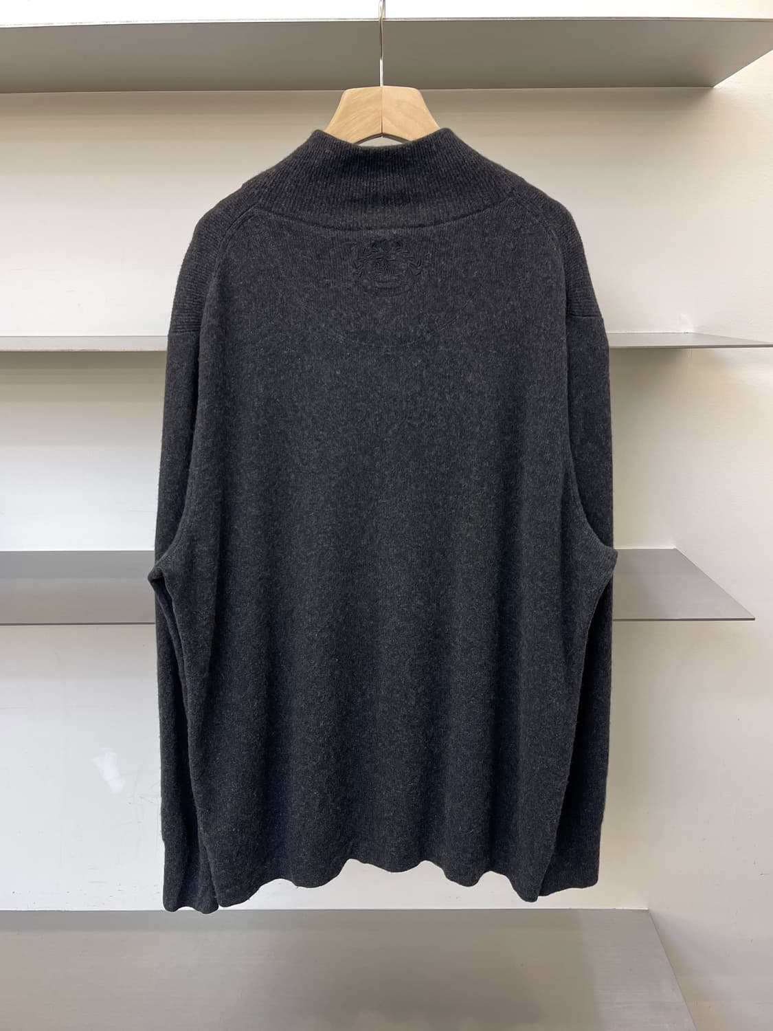 버버리 100%캐시미어 하프 집 스웨터 상품이미지5