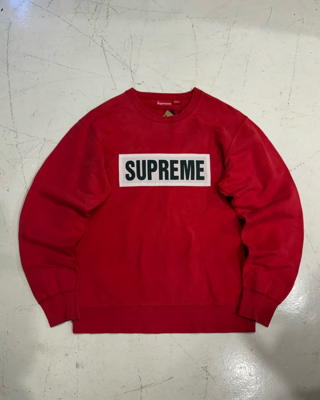 Supreme 초판 레드 박스로고 맨투맨 상품이미지1