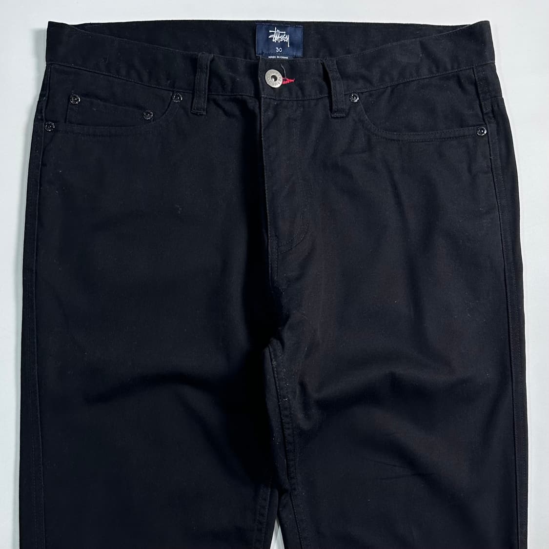 00s 스투시 SS링크 블랙 코튼 팬츠 상품이미지2