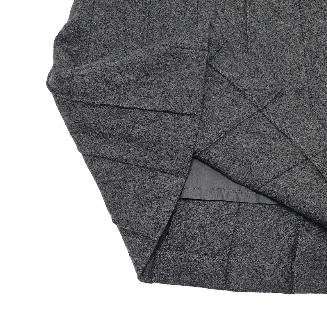 사이드 버튼 울 캐시미어 주름 미디 스커트 상품이미지5