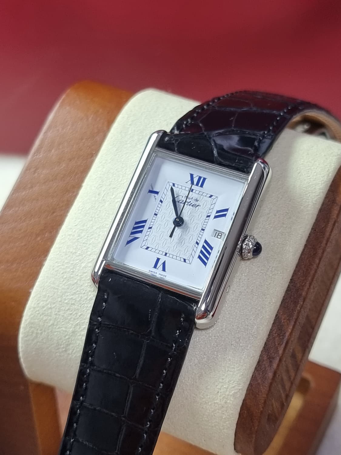 까르띠에 빈티지 탱크머스트 XL 짝수로만 다이얼 디버클 시계 99년 상품이미지3