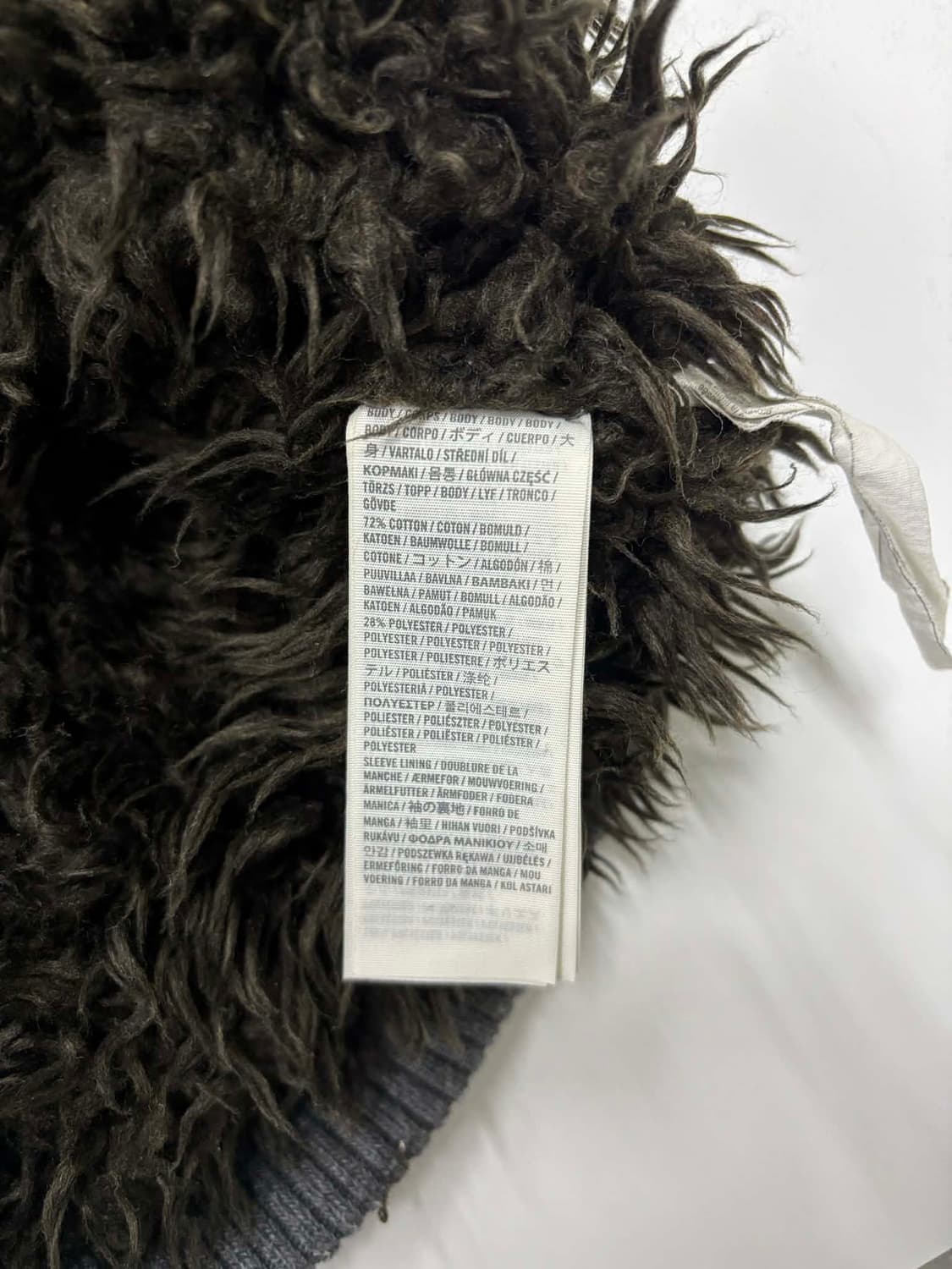 아베크롬비 y2k 울프죠 퍼 자켓 대장급 후드집업 희귀져지(M) 상품이미지5