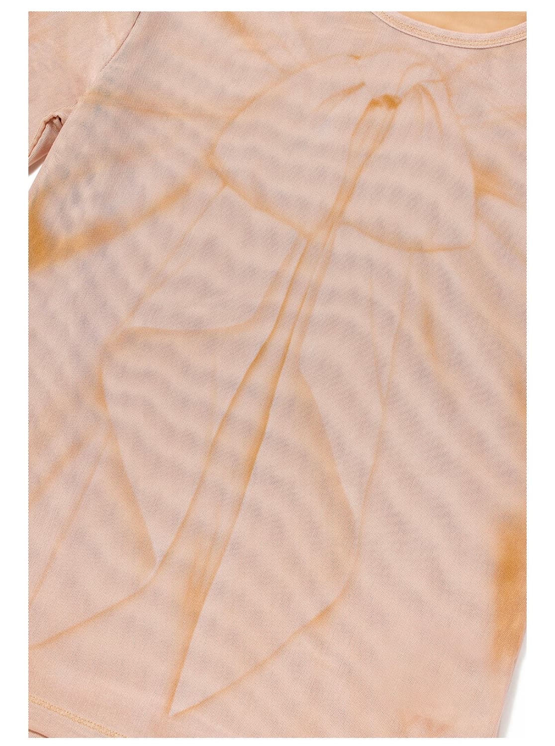 오픈와이와이 RIBBON PRINT MESH TOP 살몬 상품이미지5